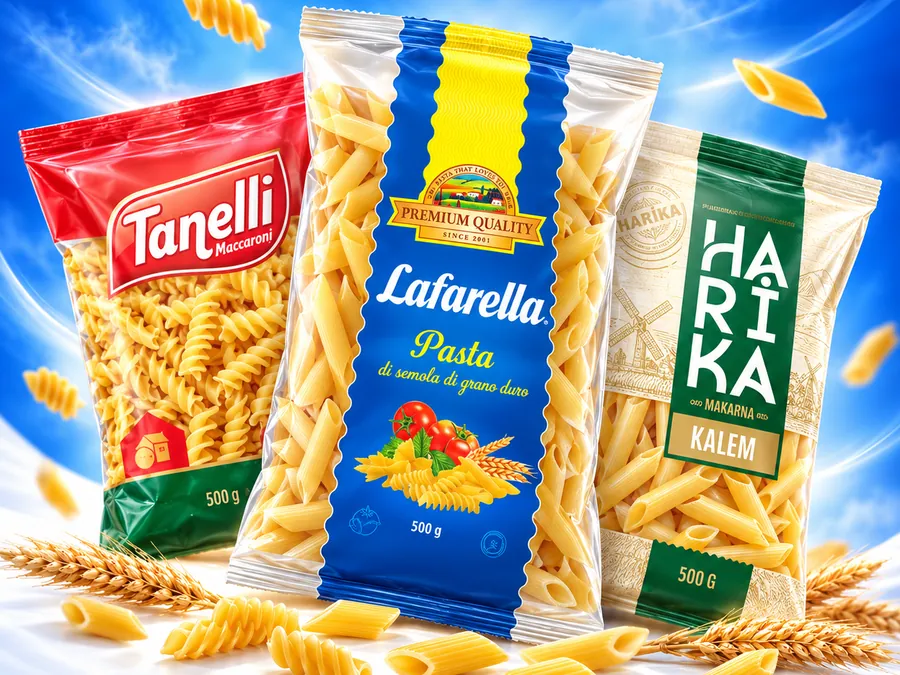 Tanelli, Lafarella and Harika pasta packs
